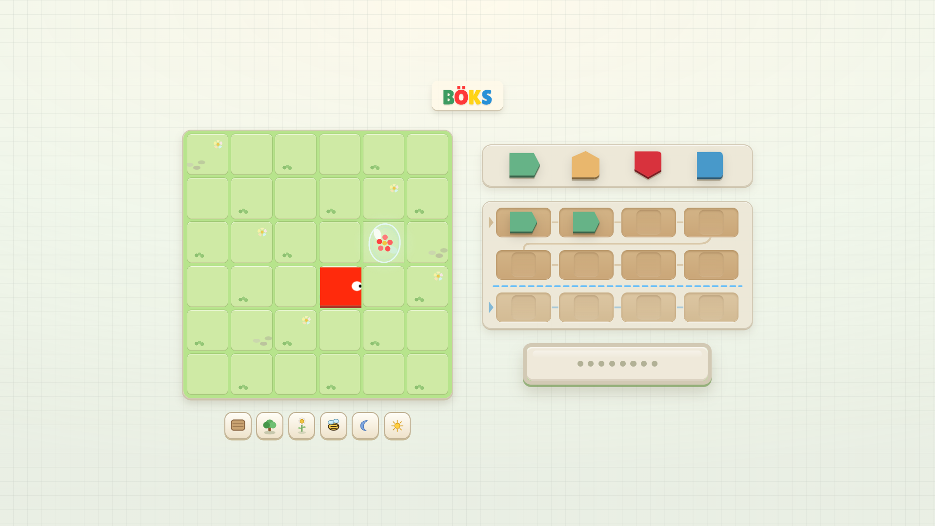 Screenshot of the BÖKS game